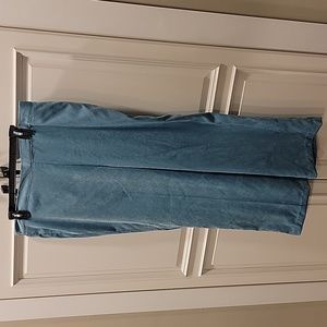 Alfred Dunner corduroy pull-on pants, aqua blue, size 18